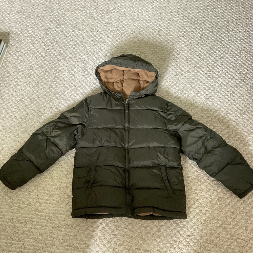 GYMBOREE Green puffer jacket - BOYS size 10/12